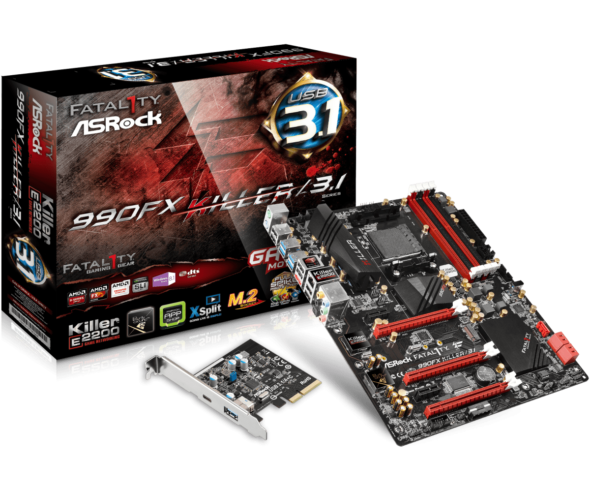 Asrock Fatal1ty 990FX Killer/3.1 Motherboard Specifications On